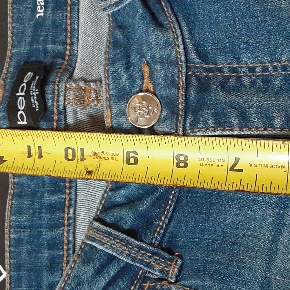 BEBE HEARTBREAKER ANKLE SKINNY JEANS, SIZE 30 - Picture 7 of 14
